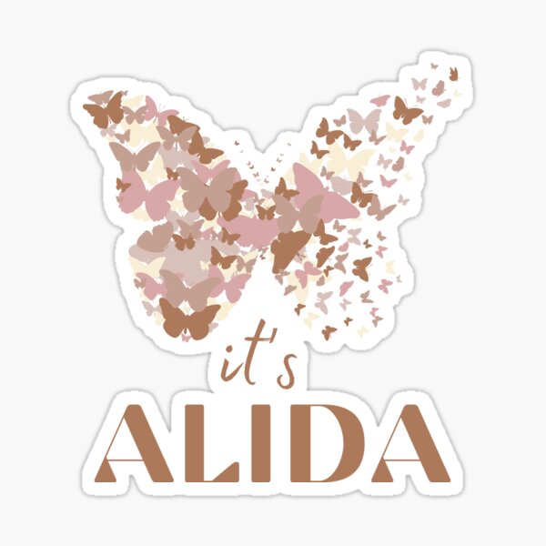 It's Alida - Alida butterflies Beige Sticker