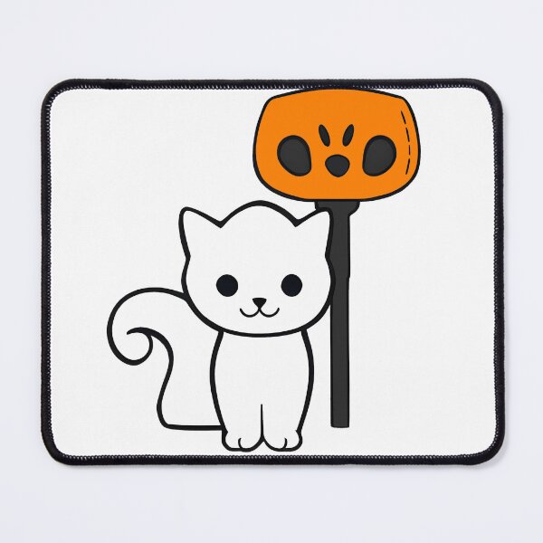 Item preview, ghost cat treats or tricks designed and sold by DeadnzStore.