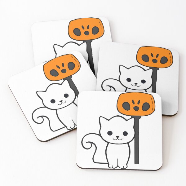 Item preview, ghost cat treats or tricks designed and sold by DeadnzStore.