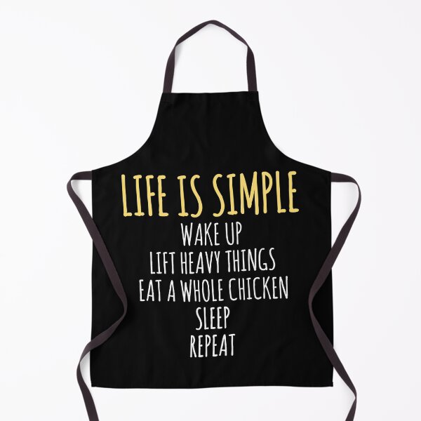 Item preview, Life is simple : Weight lifting gym fitness quote designed and sold by EnzoVectorism.