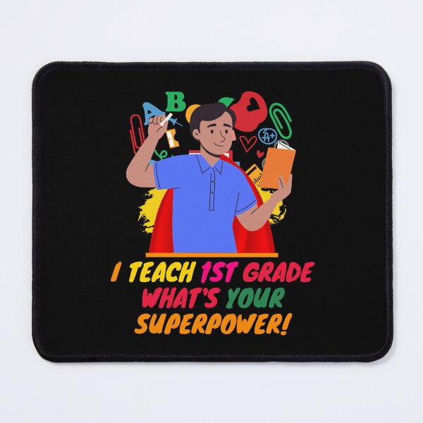 Item preview, Male Superhero 1st Grade Teacher Appreciation designed and sold by superteachers.