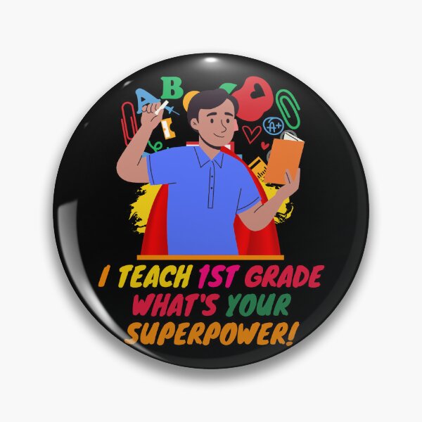 Item preview, Male Superhero 1st Grade Teacher Appreciation designed and sold by superteachers.