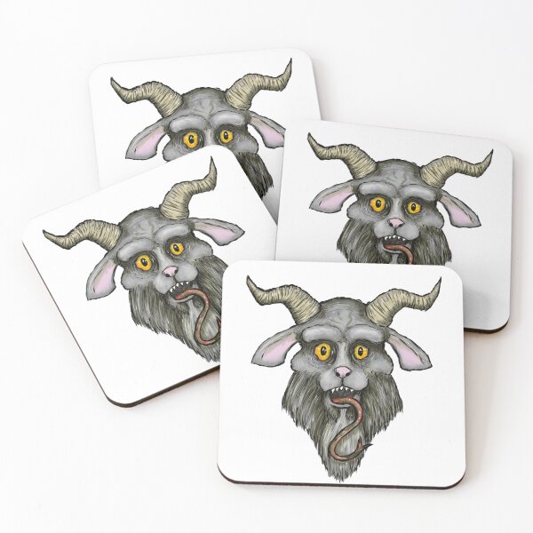 Item preview, Cute Krampus Face Design designed and sold by HoodedMonkey.