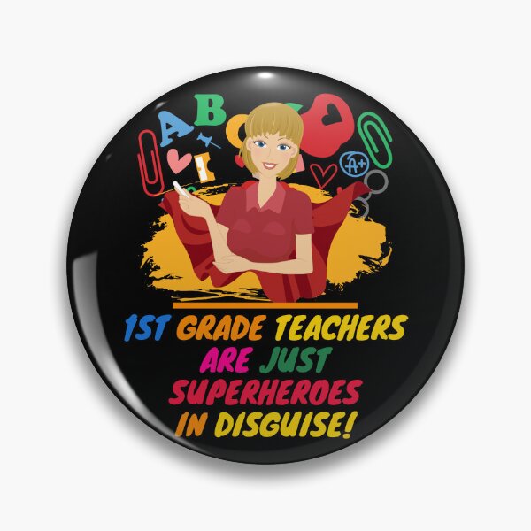 Item preview, Superhero First Grade Teacher Appreciation designed and sold by superteachers.