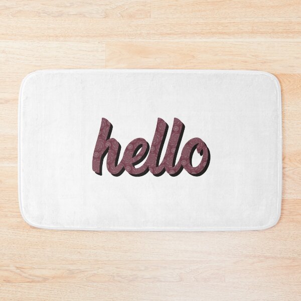 Item preview, “hello” Script Red Paisley Variant  designed and sold by quirkycounselor.