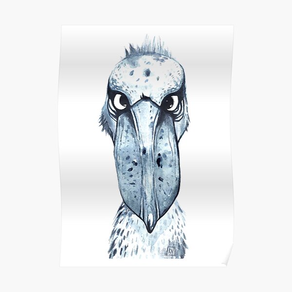 Serious Shoebill Poster