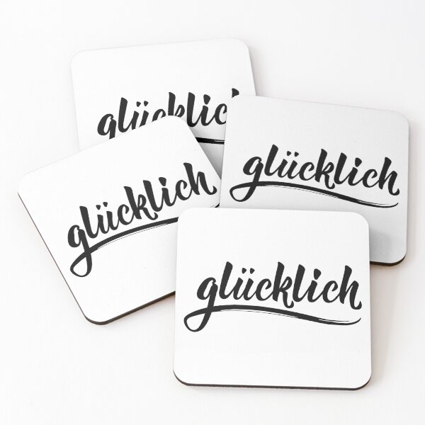 Item preview, Glücklich. German text: Happy. designed and sold by pidzam4e.
