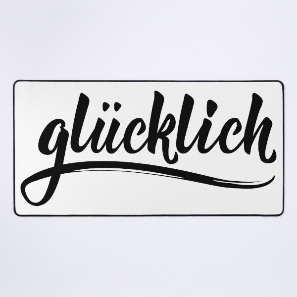 Item preview, Glücklich. German text: Happy. designed and sold by pidzam4e.