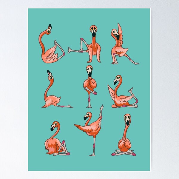 Flamingo Yoga Shirt Flamingo Yoga Pose Meditation Men Women Long