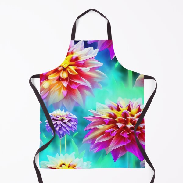 Item preview, Colorful Dahlia Flowers Pattern designed and sold by The Love Quill.