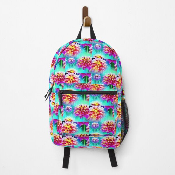 Item preview, Colorful Dahlia Flowers Pattern designed and sold by The Love Quill.