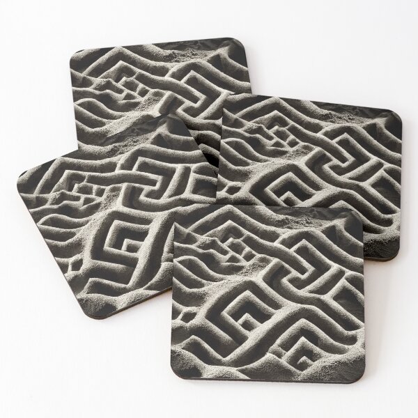 Item preview, Broken sand labyrinth as a rhombus pattern designed and sold by Stepan Melnikov | Midpatterns.