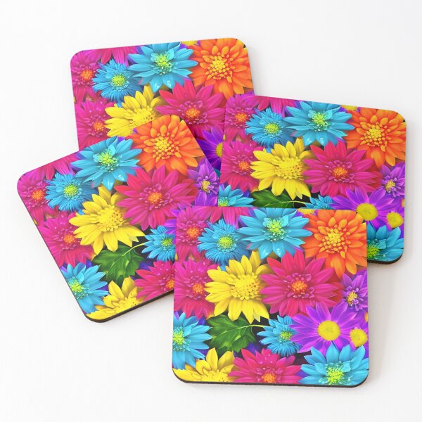 Item preview, Colorful Dahlia Flowers Background designed and sold by The Love Quill.