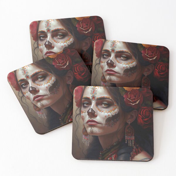 Item preview, Day of the dead V2 -Women Oil paint designed and sold by ABArtByAlexST.