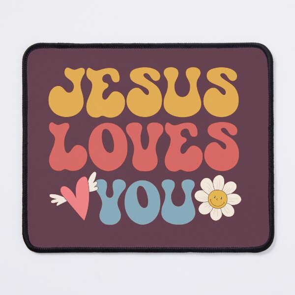 Item preview, Groovy Jesus Loves You Christian 70's Hippie designed and sold by OliviaGbyKyro.