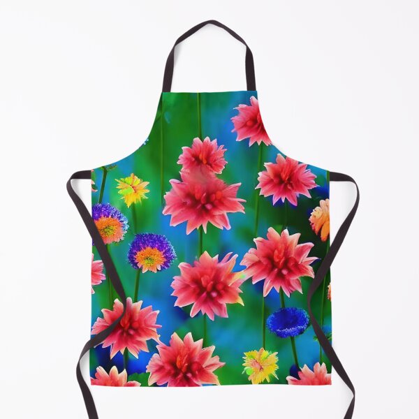 Item preview, Colorful Dahlia Flowers Wallpaper designed and sold by The Love Quill.