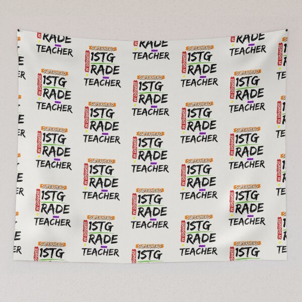 Item preview, Superhero First Grade Teacher Appreciation designed and sold by superteachers.