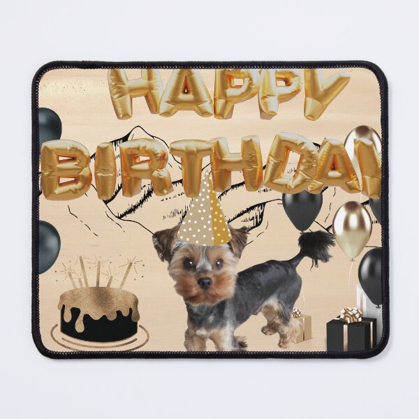 Item preview, Black Gold birthday card with yorkshire  designed and sold by GivingJoy.