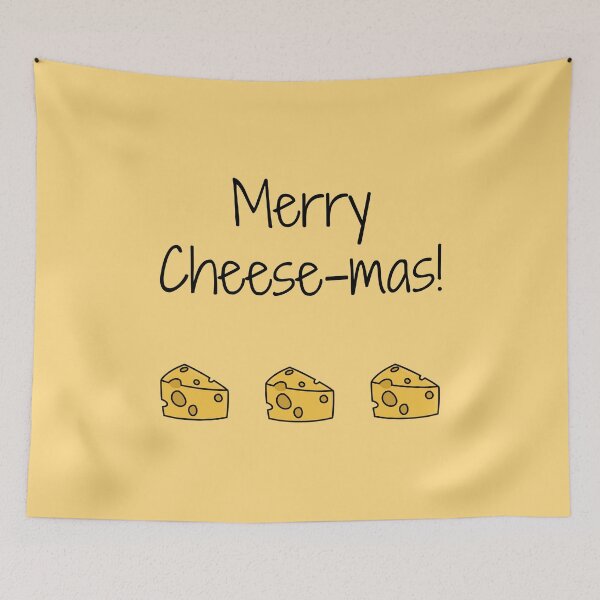 Item preview, Merry Cheese-mas Funny Food Pun designed and sold by CheesyPetDesign.