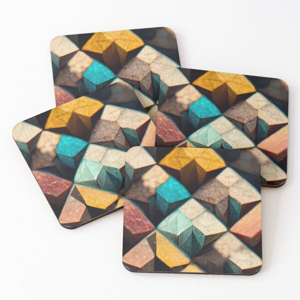 Item preview, Geometric colored pattern as rock formations designed and sold by Stepan Melnikov | Midpatterns.