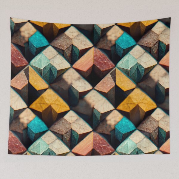 Item preview, Geometric colored pattern as rock formations designed and sold by Stepan Melnikov | Midpatterns.