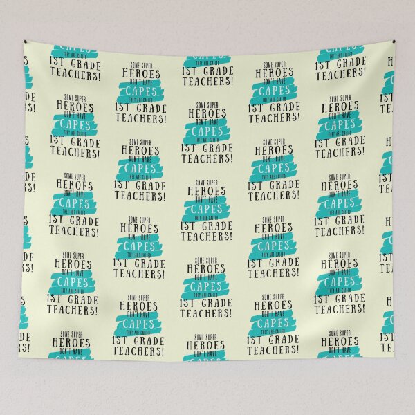 Item preview, Superhero First Grade Teacher Appreciation designed and sold by superteachers.