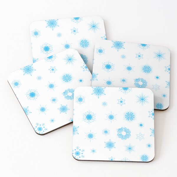 Item preview, Snowflakes - Icy blue designed and sold by WietskeWelten.