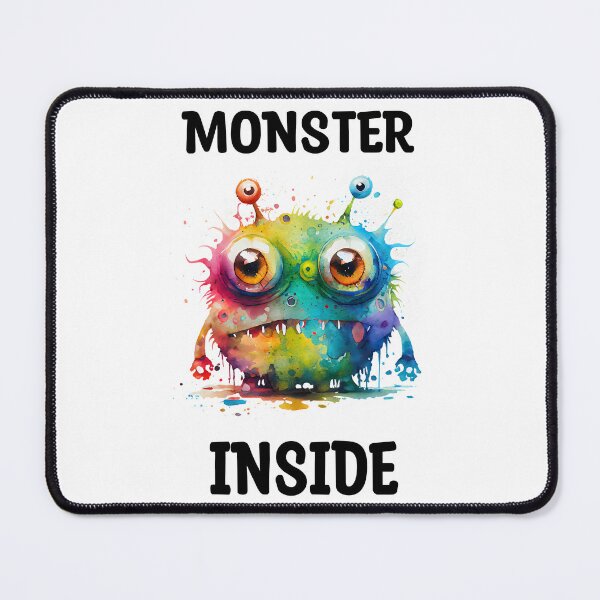 Item preview, Monster Inside Cute Watercolor Bright Rainbow Colors Monster designed and sold by CGSGraphics.