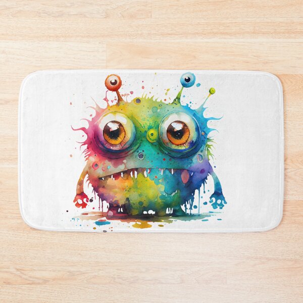 Item preview, Monster Inside Cute Watercolor Bright Rainbow Colors Monster  designed and sold by CGSGraphics.