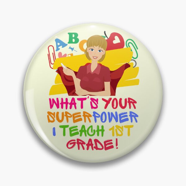 Item preview, First Grade Teacher Superpower designed and sold by superteachers.
