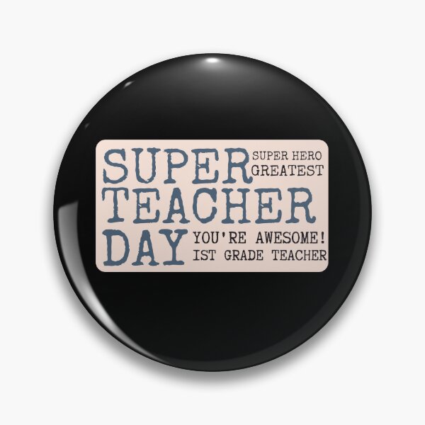 Item preview, Superhero First Grade Teacher Appreciation designed and sold by superteachers.