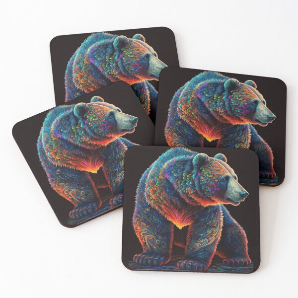 Item preview, Beautiful psychedelic bear designed and sold by Victorsju.