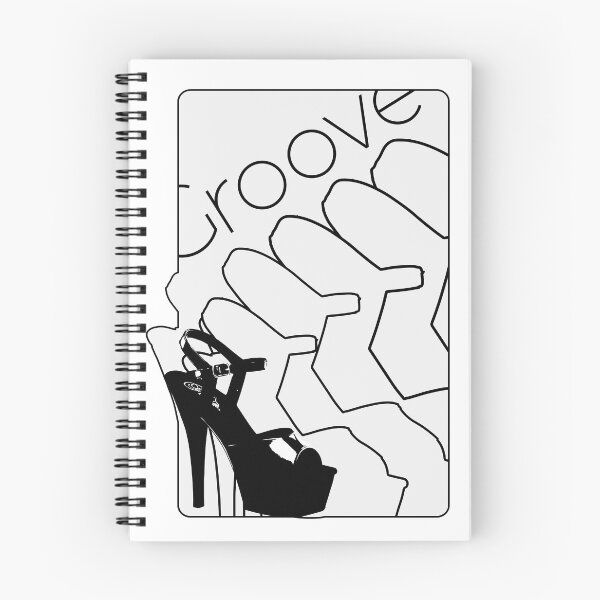Item preview, Black and White 70's Groove Heel - Sticker Design designed and sold by Soratern.