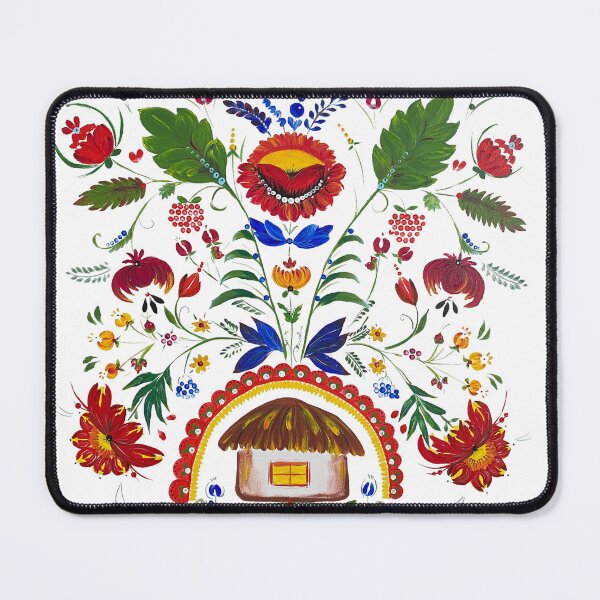 Item preview, Ukrainian Petrykivka Folklore Floral House designed and sold by TheArtOfNata.