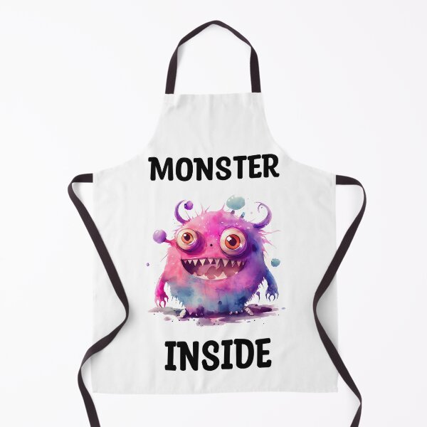 Item preview, Monster Inside Cute Watercolor Bright Pink and Purple Colored Monster designed and sold by CGSGraphics.