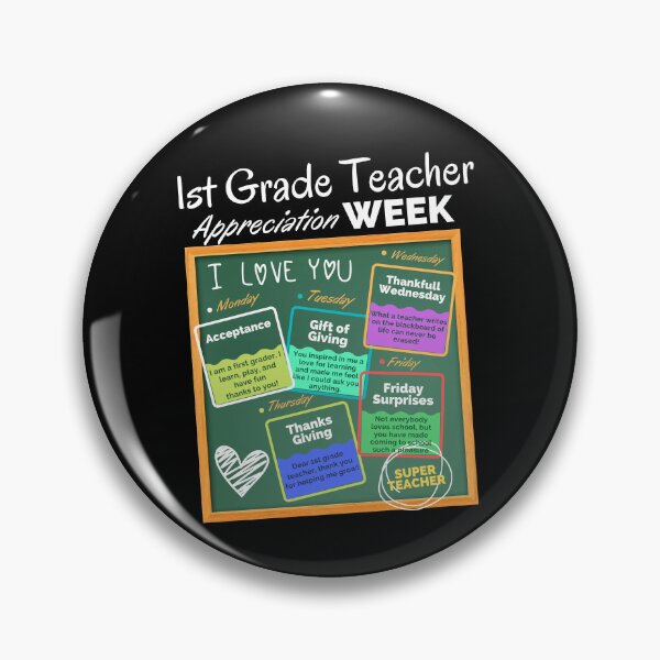 Item preview, 1st Grade Teacher Appreciation Week designed and sold by superteachers.