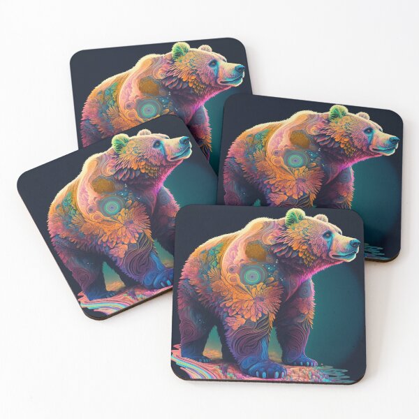 Item preview, Beautiful psychedelic bear designed and sold by Victorsju.