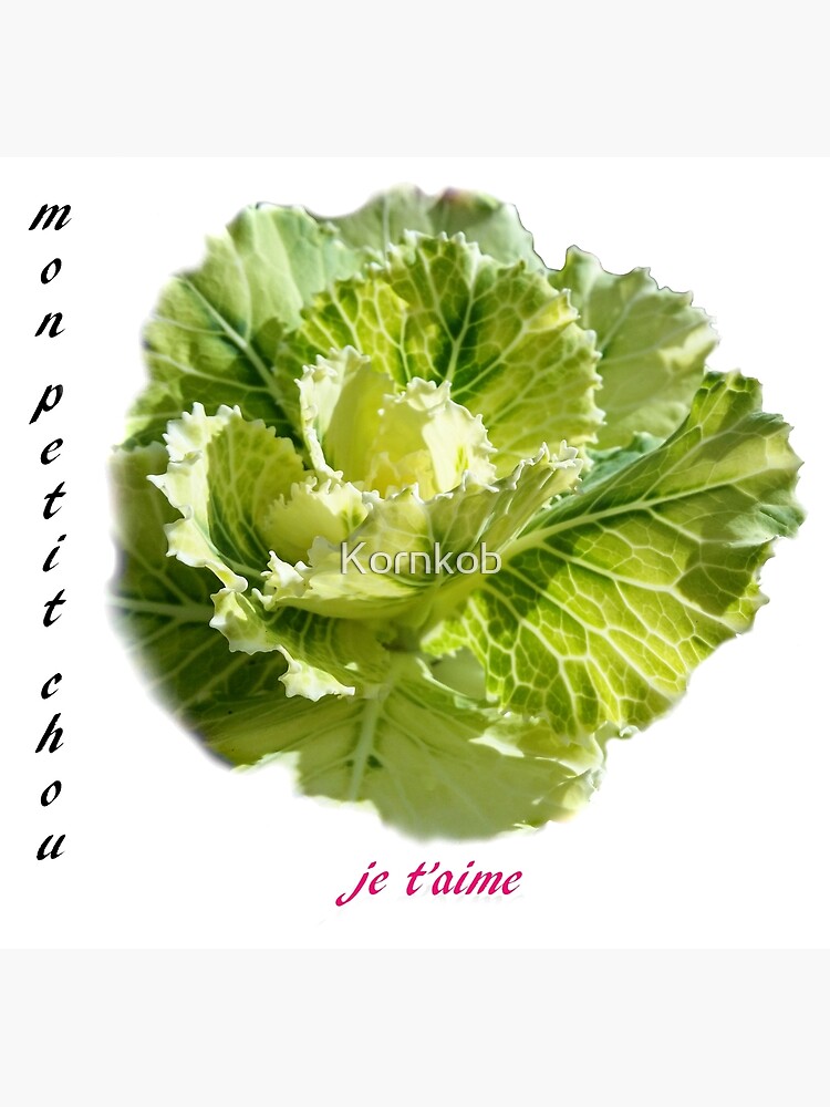 Thumbnail 2 of 2, Greeting Card, Je t'aime, mon petit chou designed and sold by JohnCorney.