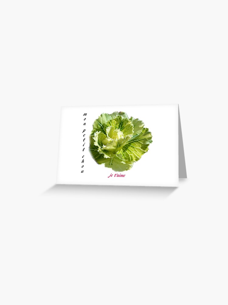 Thumbnail 1 of 2, Greeting Card, Je t'aime, mon petit chou designed and sold by JohnCorney.