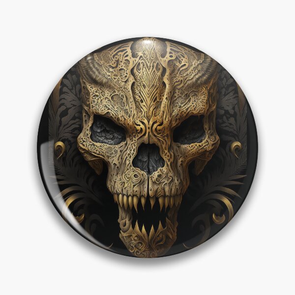 Item preview, Golden Beast Skull designed and sold by GummywormDesign.