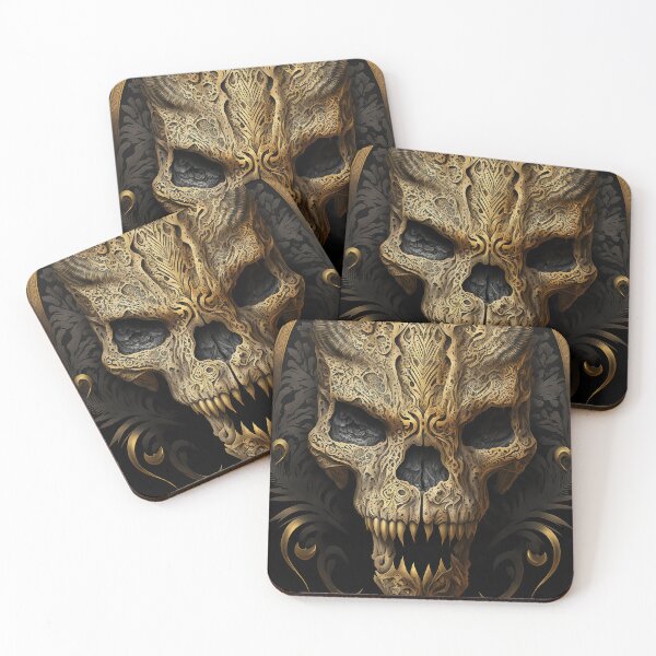 Item preview, Golden Beast Skull designed and sold by GummywormDesign.