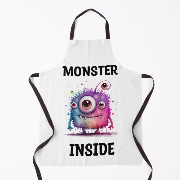 Item preview, Monster Inside Cute Goofy Watercolor Bright Pink and Purple Colored Monster designed and sold by CGSGraphics.