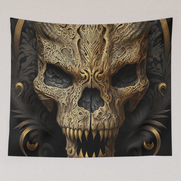 Item preview, Golden Beast Skull designed and sold by GummywormDesign.