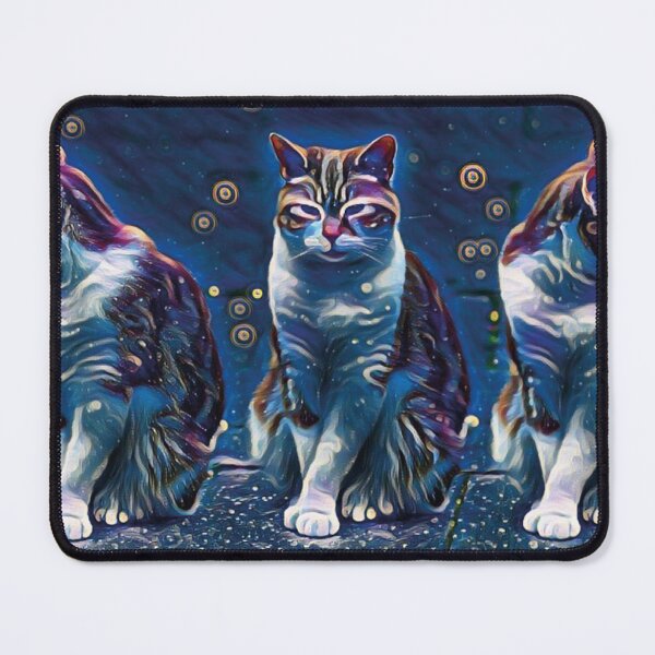 Item preview, Três gatos sentados observando a paisagem designed and sold by GirlaineSQ.