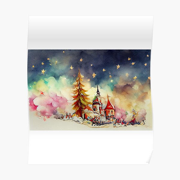 &ldquo;Merry Christmas Aesthetic Wallpaper&rdquo; Poster for Sale by netdota