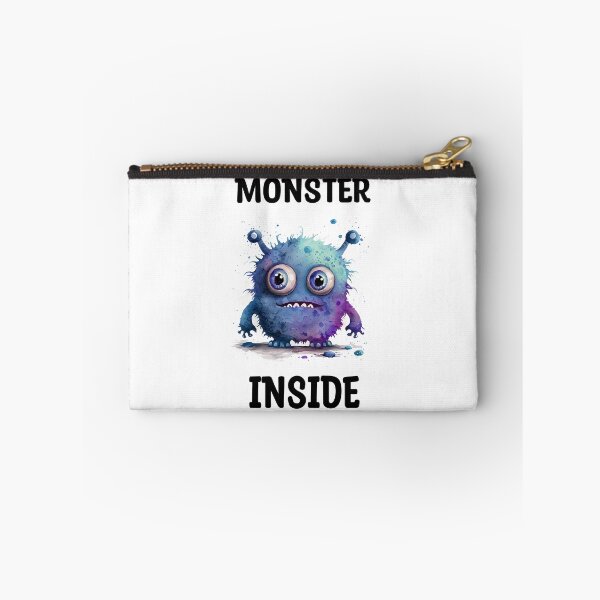 Item preview, Monster Inside Cute Goofy Happy Watercolor Blue Colored Monster  designed and sold by CGSGraphics.