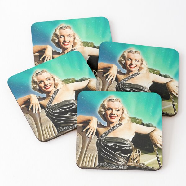 Item preview, Very Rare Colorized Marilyn with Car with Aurora Borealis as a Frame designed and sold by BritishYank.