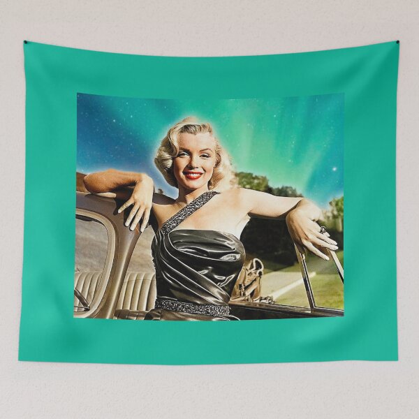 Item preview, Very Rare Colorized Marilyn with Car with Aurora Borealis as a Frame designed and sold by BritishYank.