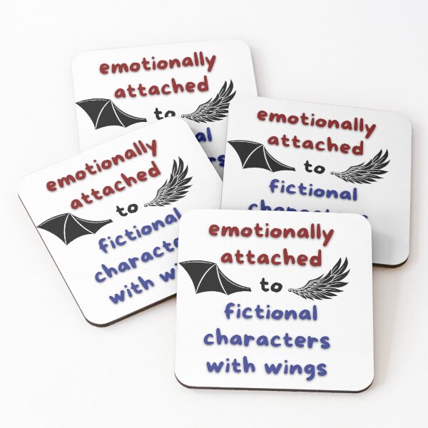 Item preview, Emotionally attached to fictional characters with wings - White Version designed and sold by AR-Daydreams.