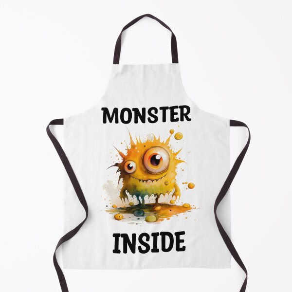 Item preview, Monster Inside Cute Goofy Monster Watercolor in Yellow and Orange Colors designed and sold by CGSGraphics.